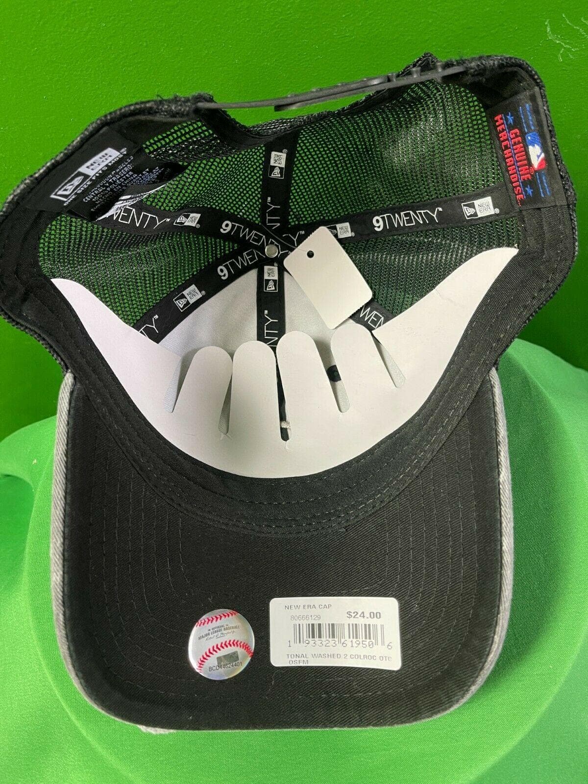 MLB Colorado Rockies New Era 9TWENTY Hat Cap Grey Weathered Snapback NWT