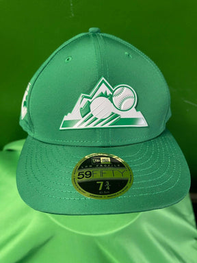 MLB Colorado Rockies New Era 59FIFTY Baseball Hat/Cap Shamrock Green 7-3/4 NWT