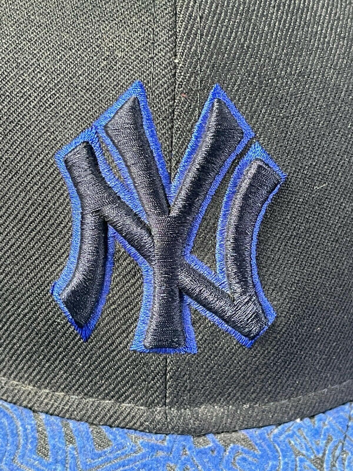 MLB New York Yankees New Era 59FIFTY Baseball Cap/Hat Velvet Print Size 7-1/2