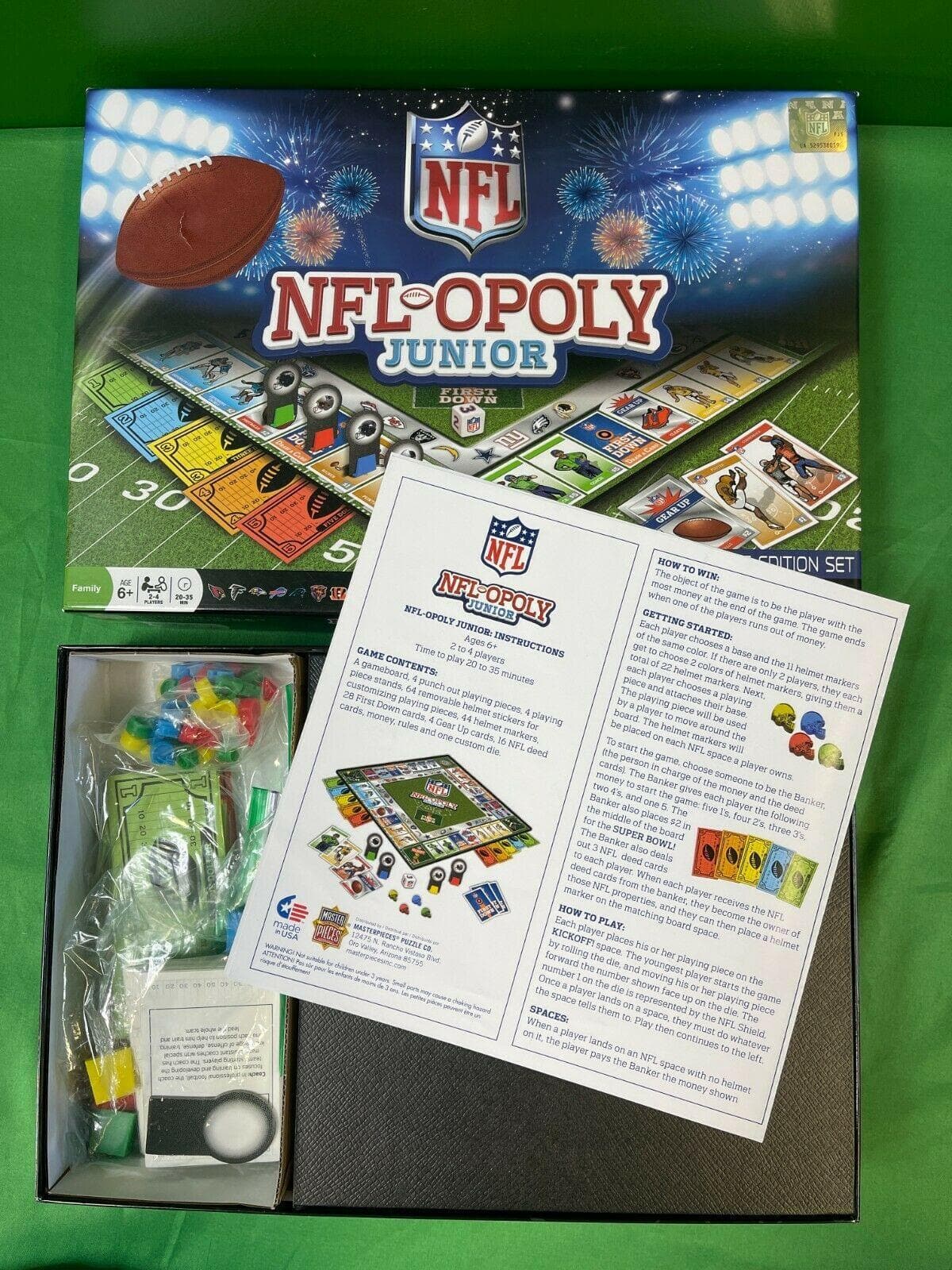 NFL Opoly Junior Board Game