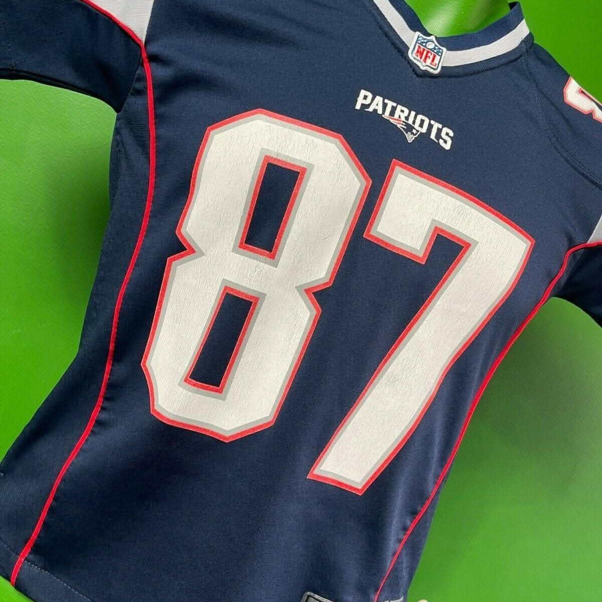 NFL New England Patriots Rob Gronkowski 87 Game Jersey Youth Small