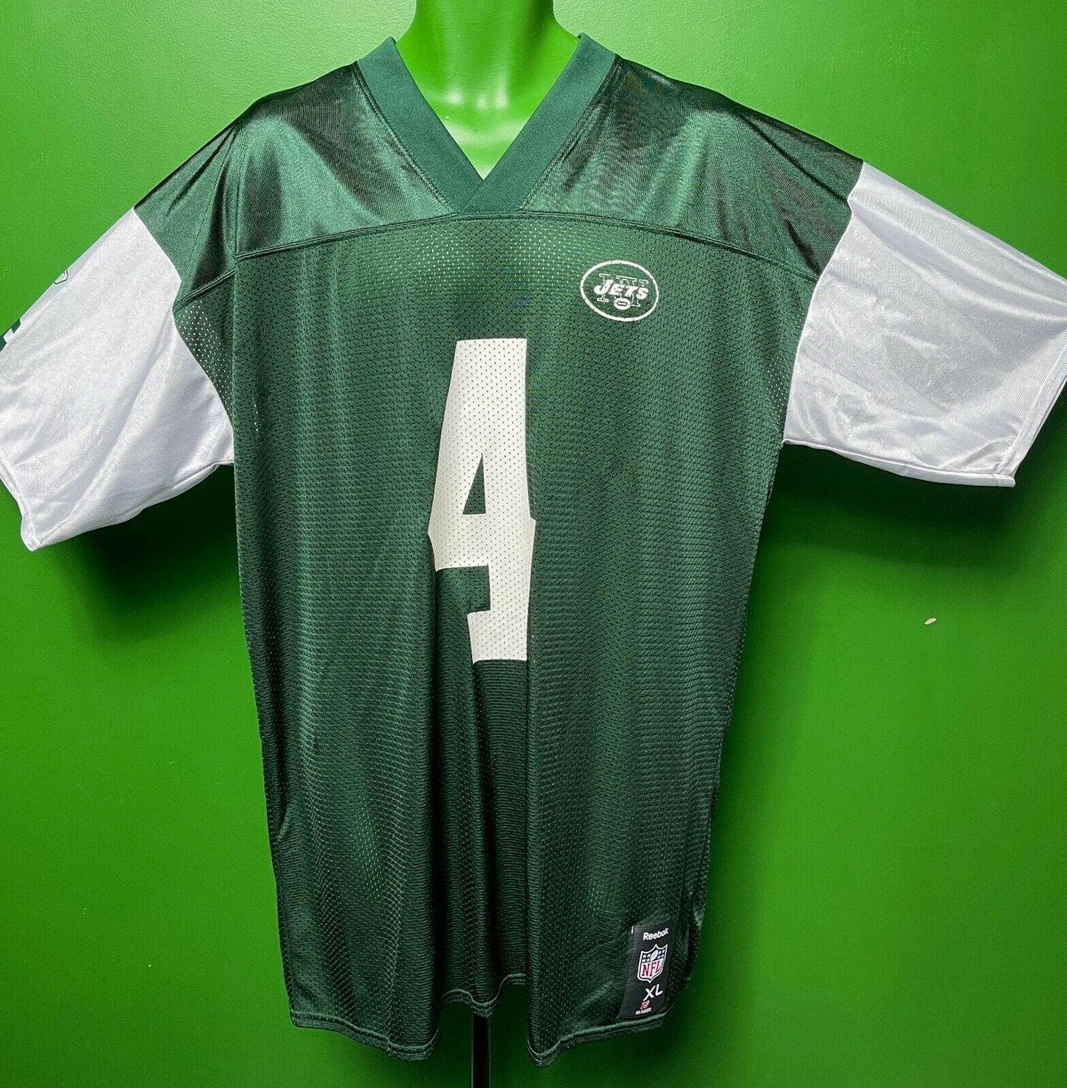 NFL New York Jets Brett Favre #4 Reebok Jersey Men's X-Large NWT