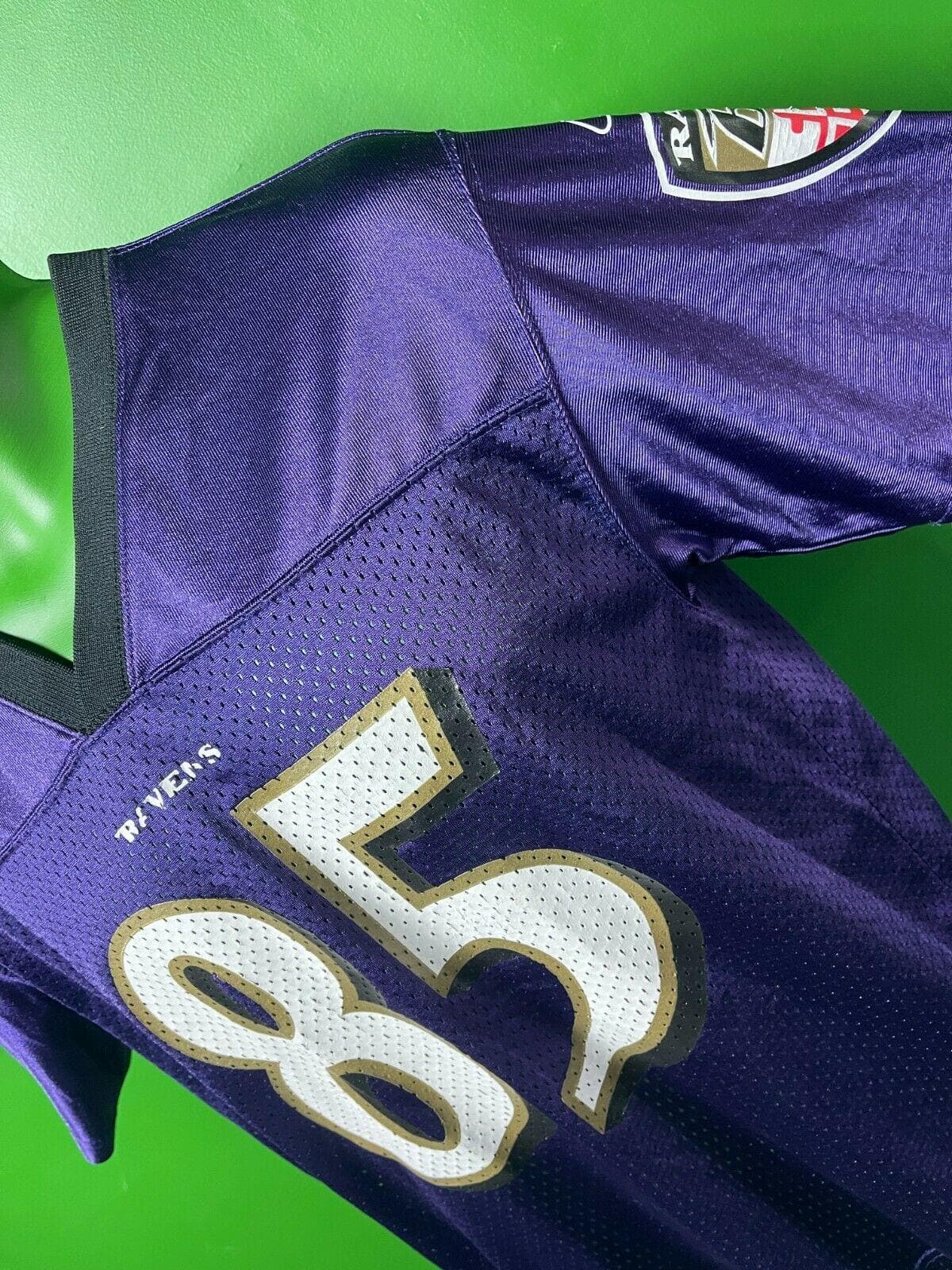 Reebok NFL Equipment Baltimore Ravens #85 Derrick Mason White Replica  Football Jersey