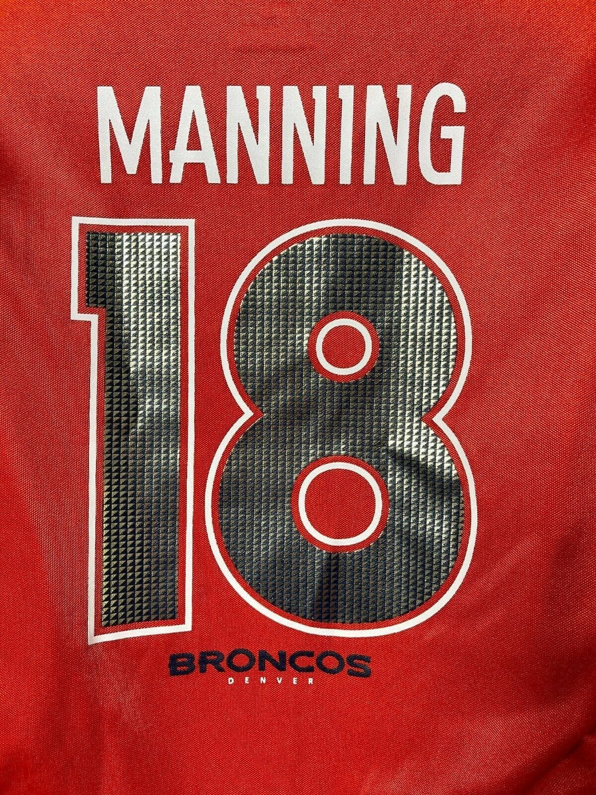 NFL Denver Broncos Peyton Manning #18 Jersey-Style Top Women's Medium