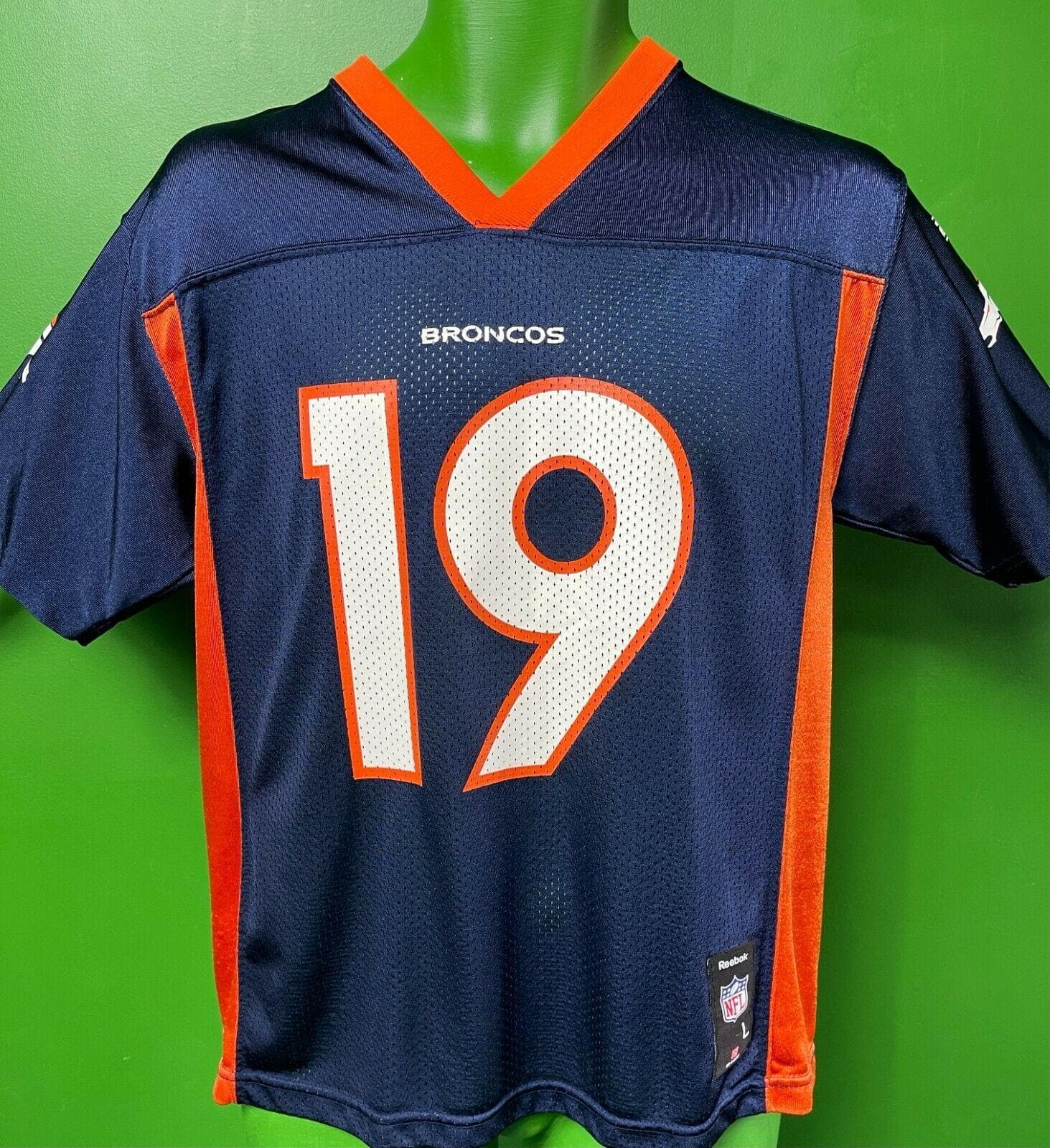 Jake Plummer Jersey Youth Large 14-16 Denver Broncos NFL Football Blue  Reebok