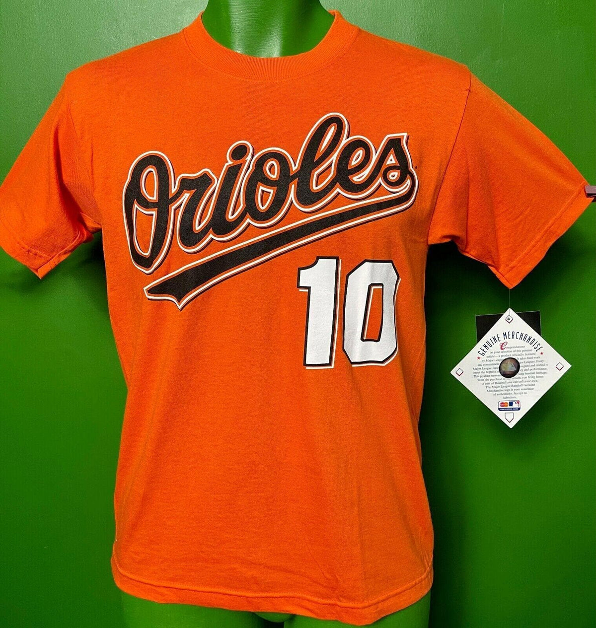 MLB Baltimore Orioles Miguel Tejada #10 Majestic T-Shirt Youth Med NWT