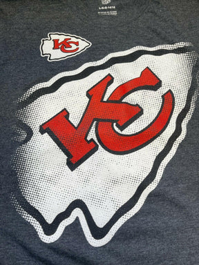 NFL Kansas City Chiefs Dark Grey L/S T-Shirt Youth Large 14-16