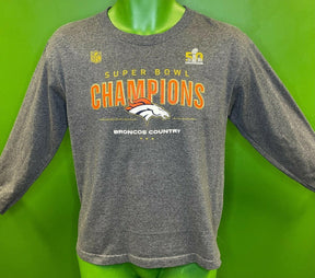 NFL Denver Broncos Super Bowl 50 Champions T-Shirt  Youth Large