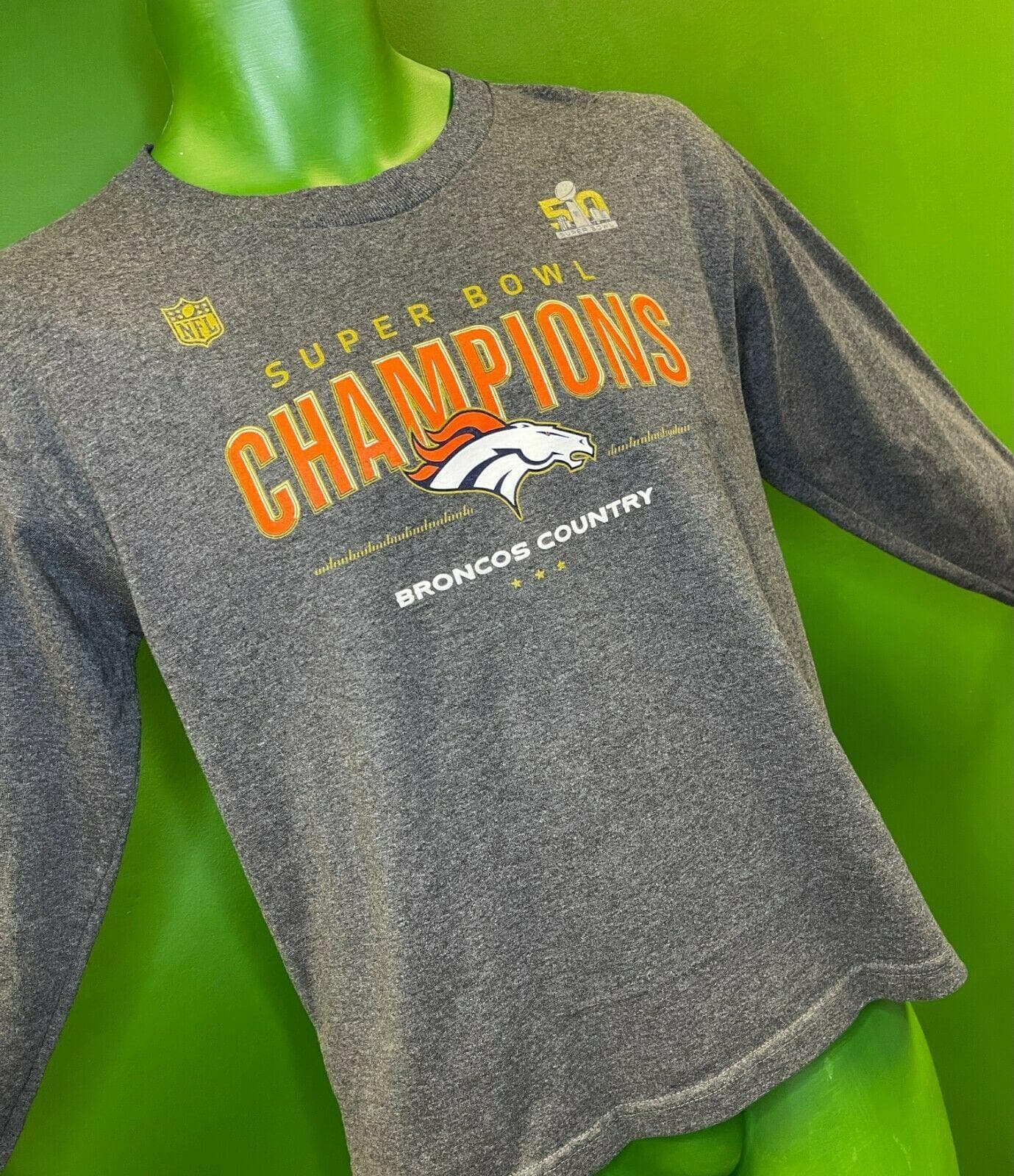 NFL Denver Broncos Super Bowl 50 Champions T-Shirt  Youth Large