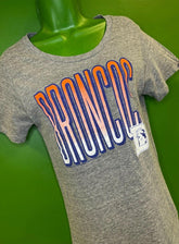 NFL Denver Broncos Junk Food Heathered Grey T-Shirt Retro Unisex Small