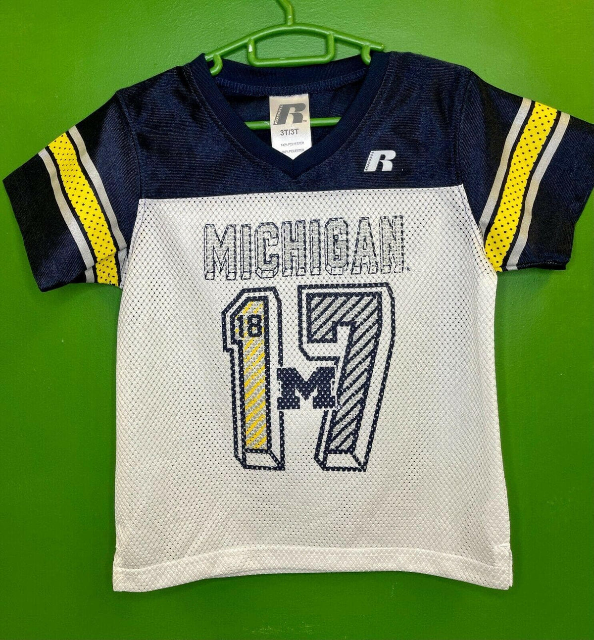 NCAA Michigan Wolverines Russell Jersey Toddler 3T