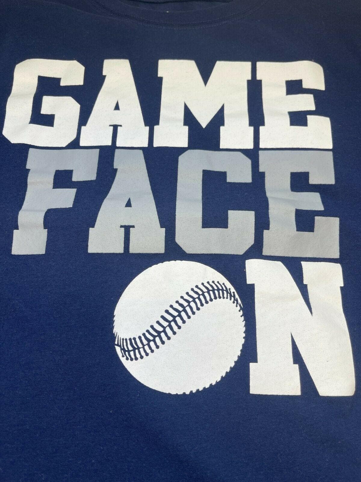 MLB Baseball "Game Face On" T-Shirt Youth Medium 10-12