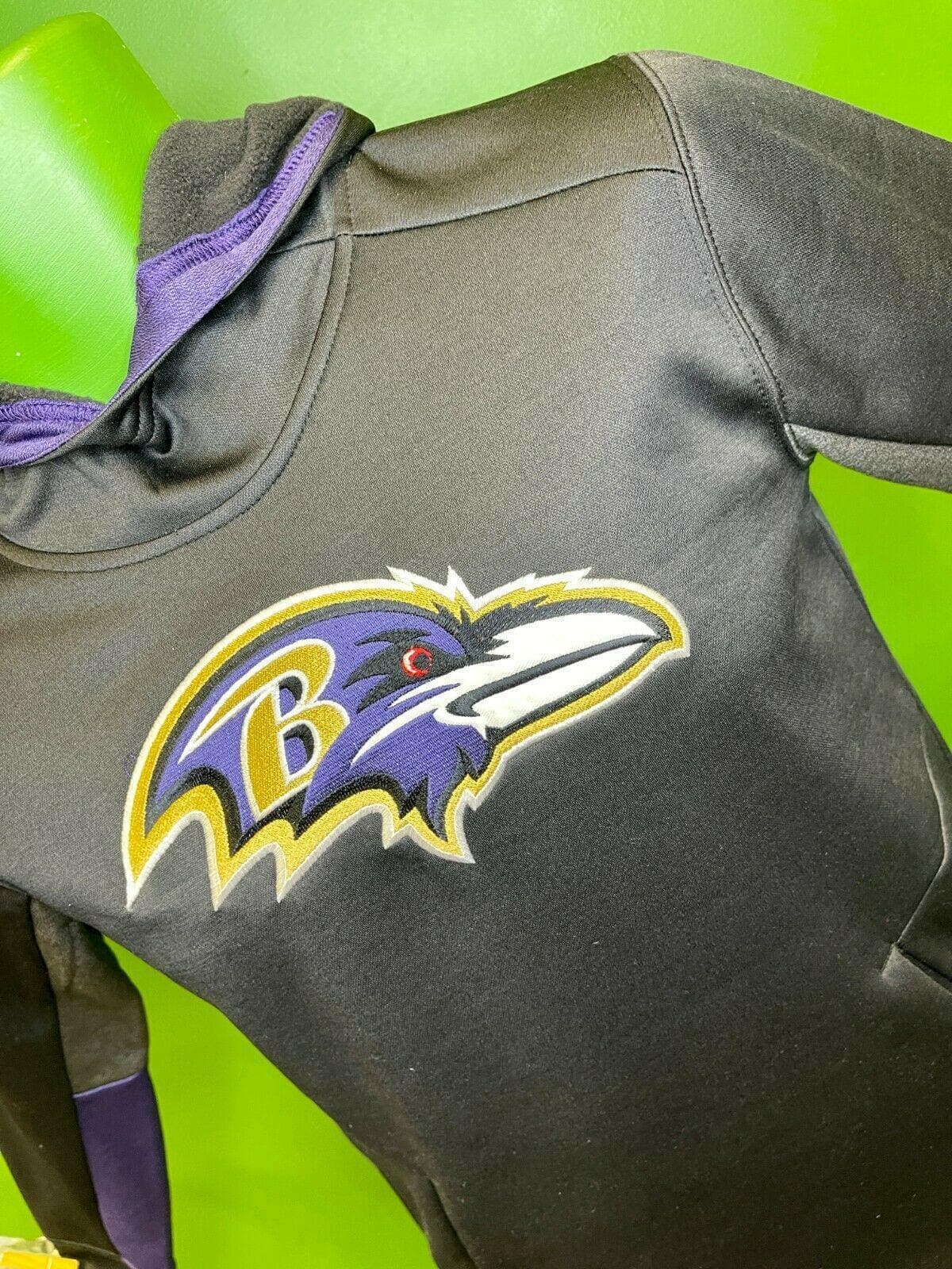 NFL Baltimore Ravens Funnel Neck Hoodie Youth Medium 10-12