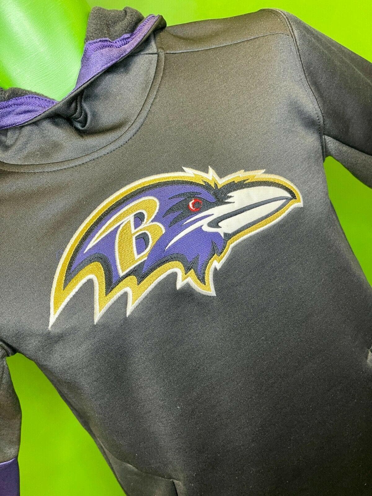 NFL Baltimore Ravens Funnel Neck Hoodie Youth Medium 10-12