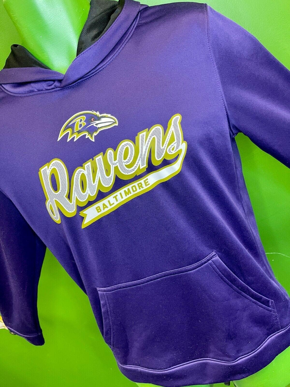 NFL Baltimore Ravens Pullover Hoodie Purple Youth Large 18-20
