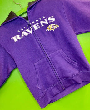 NFL Baltimore Ravens Full Zip Hoodie Kids' Medium 5-6