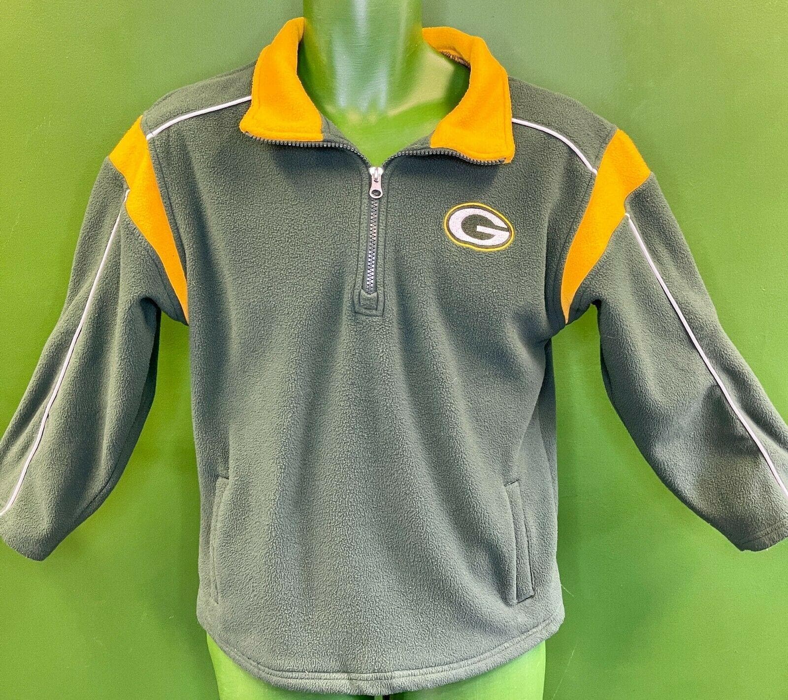 NFL Green Bay Packers Fleece 1-4 Zip Pullover Youth X-Large 14-16