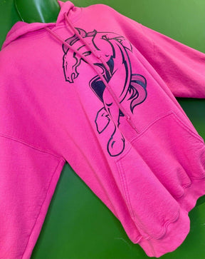 NFL Denver Broncos Gildan Pink Alt Logo Hoodie Unisex Large
