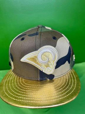 NFL Los Angeles Rams New Era 9FIFTY Snapback Cap/Hat Camo Gold NWT