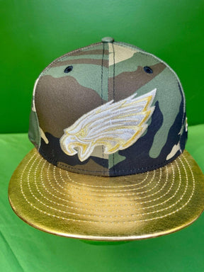 NFL Philadelphia Eagles New Era 9FIFTY Snapback Hat/Cap Camo Gold NWT