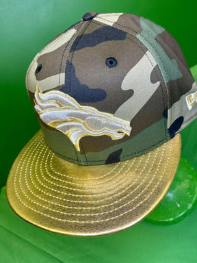 NFL Denver Broncos New Era 9FIFTY Snapback Camo Gold Hat/Cap NWT