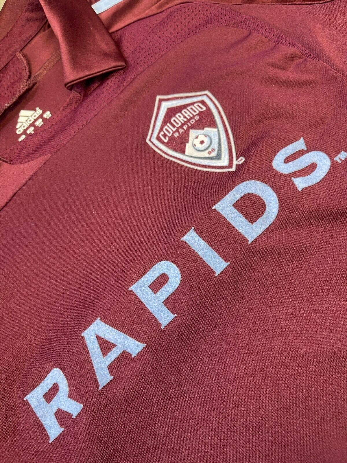 MLS Colorado Rapids Adidas Collared Jersey Youth Small 8-10