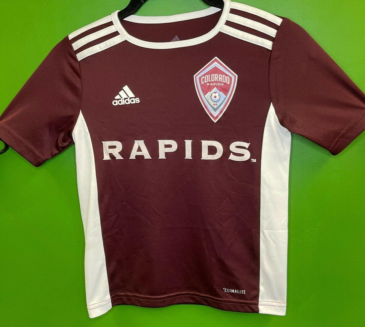 MLS Colorado Rapids Climalite Football/Soccer Jersey Youth XS 4-5