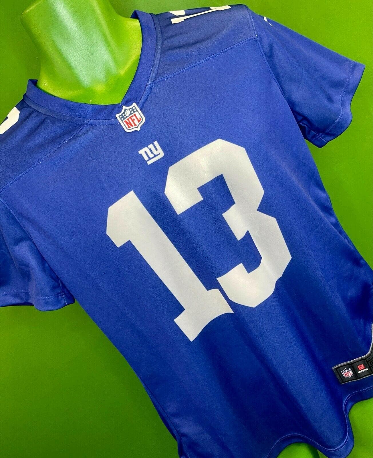 NFL Nike On Field New York Giants Odell Beckham Jr Blue Jersey Size Youth M  -EUC
