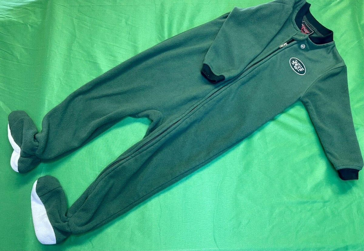 NFL New York Jets Pyjamas Sleepwear Footed Full Zip 18 months