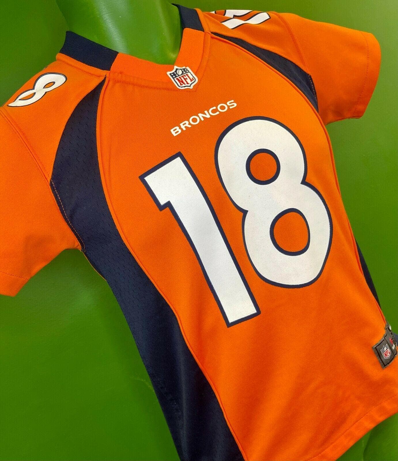 Buy the Youth Orange Denver Broncos 18 Manning Football Jersey Size 2T