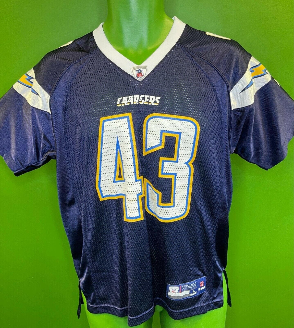 NFL Los Angeles Chargers D Sproles #43 Reebok Jersey Youth L 14-16