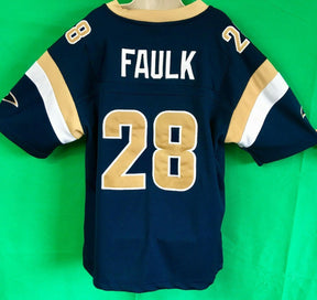 NFL Los Angeles Rams Marshall Faulk #28 Reebok Stitched Jersey Women's Medium