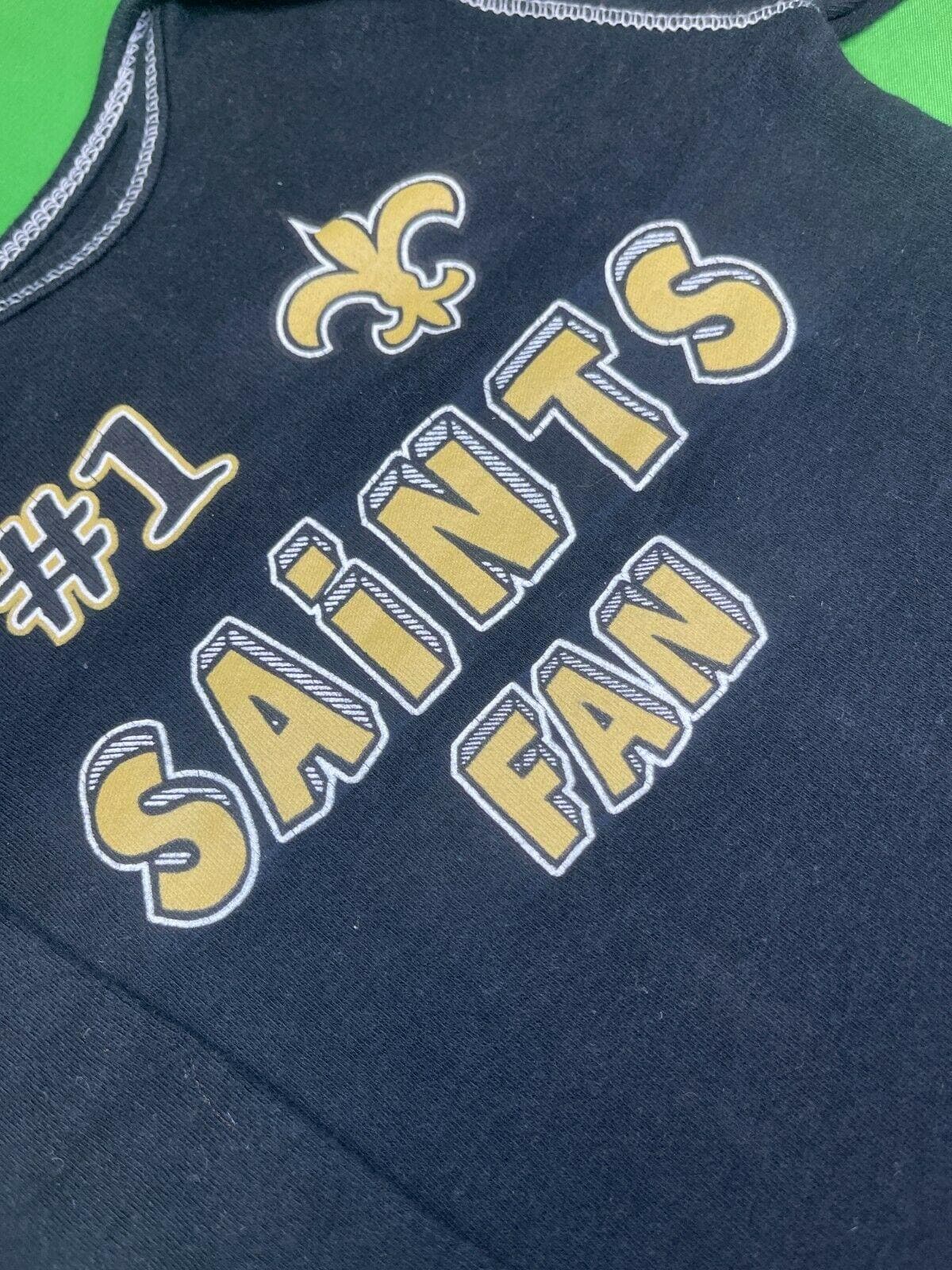 NFL New Orleans Saints Black L/S Bodysuit/Vest 6-9 months