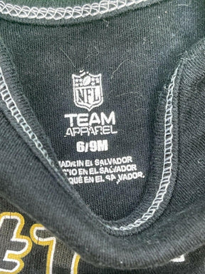 NFL New Orleans Saints Black L/S Bodysuit/Vest 6-9 months
