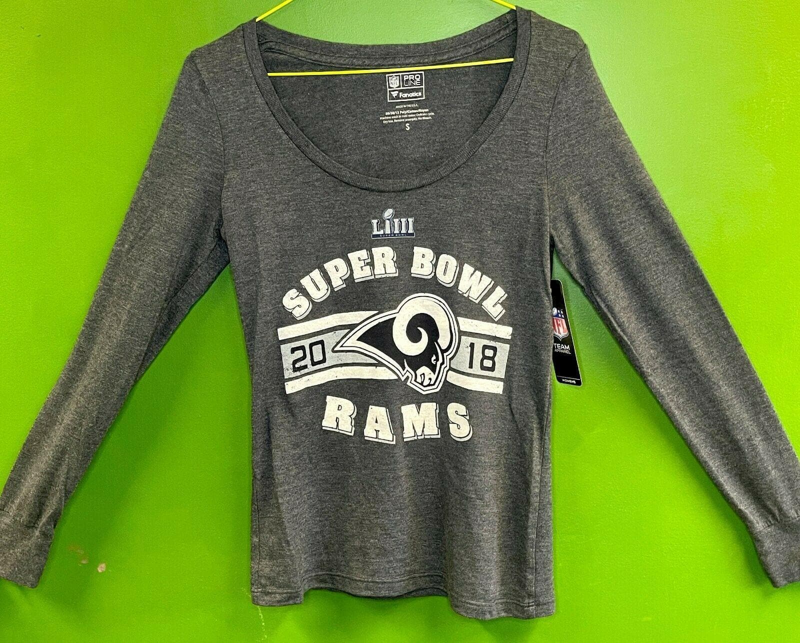 NFL Los Angeles Rams Super Bowl LIII L-S T-Shirt Women's Small NWT