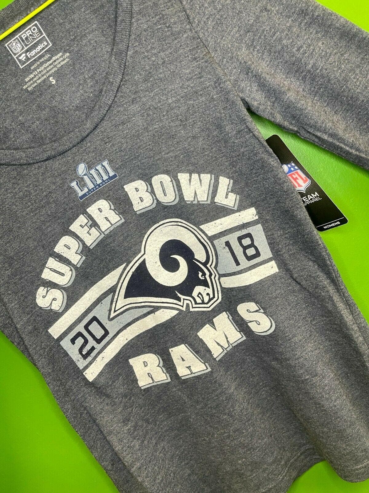 NFL Los Angeles Rams Super Bowl LIII L-S T-Shirt Women's Small NWT