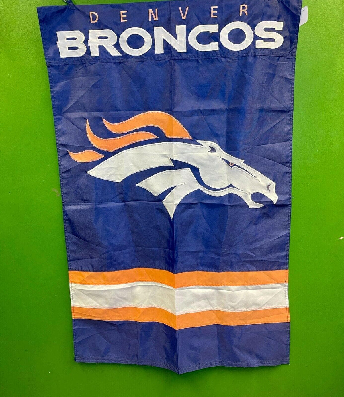 NFL Denver Broncos Embroidered Indoor-Outdoor Flag-Vertical Banner