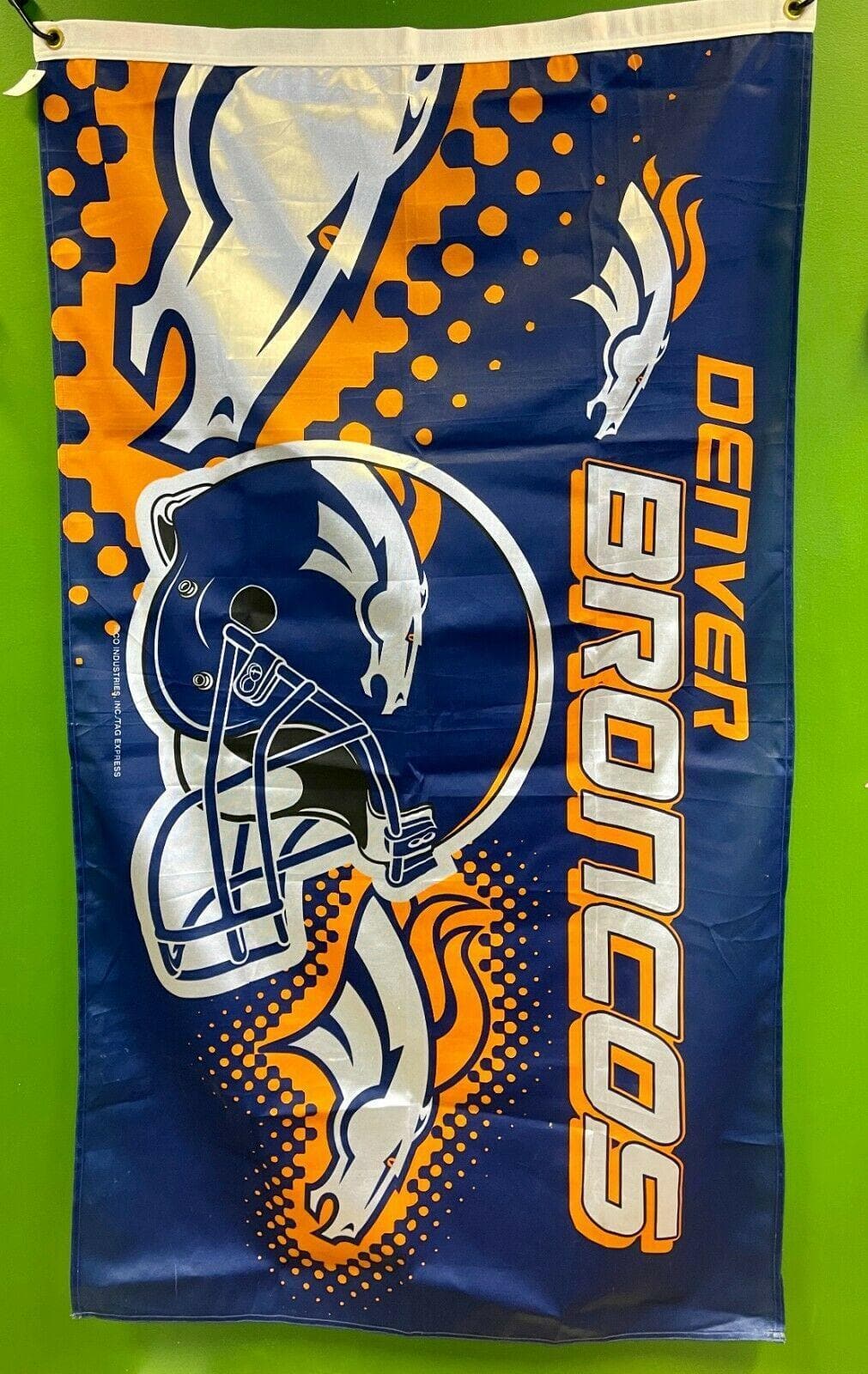 NFL Denver Broncos Indoor-Outdoor Large Flag 3'X5' Fan Cave!