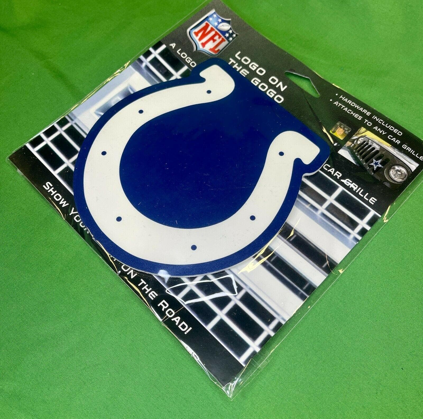 NFL Indianapolis Colts Logo on the Gogo Car Grille Ornament NWT
