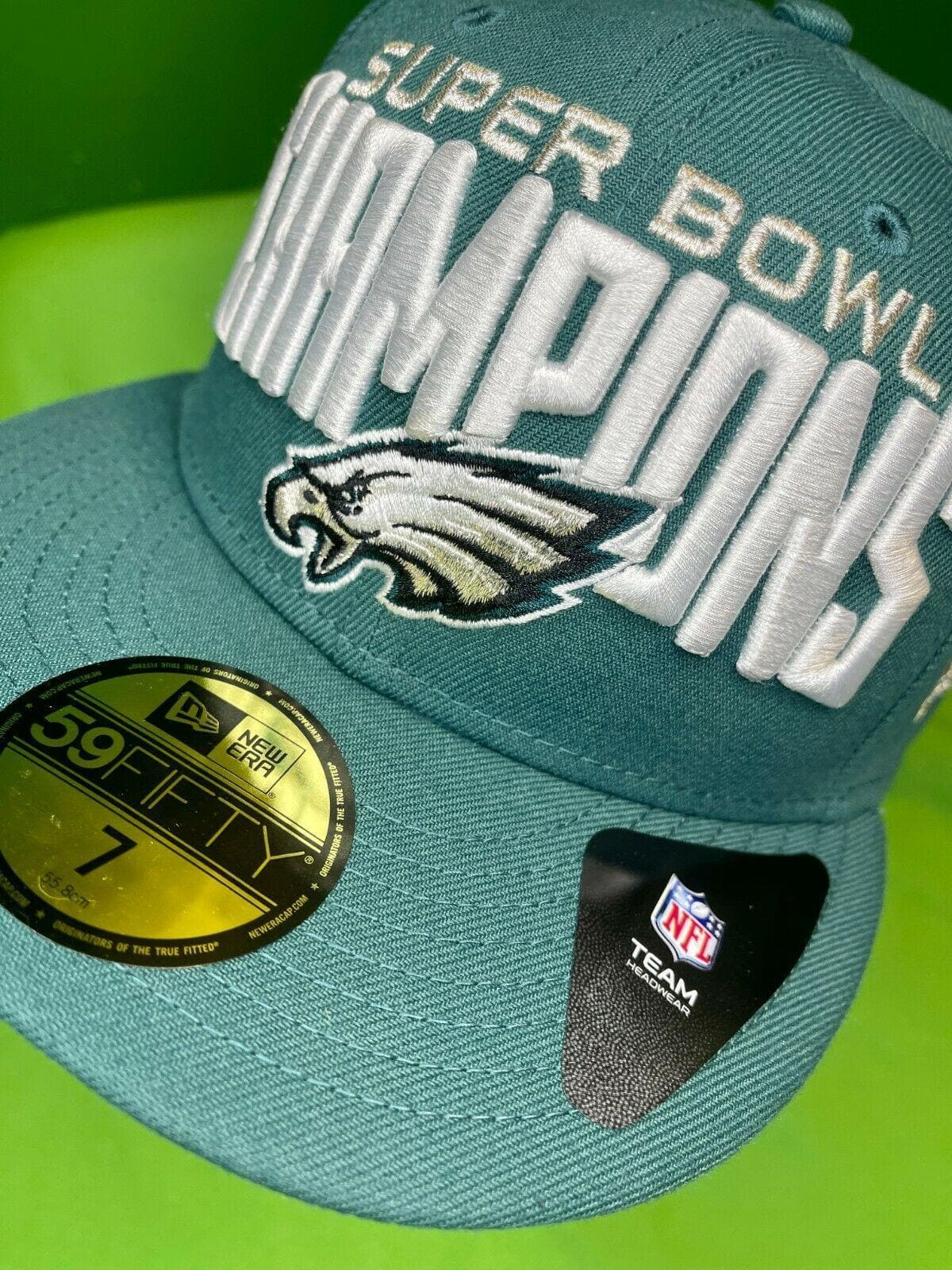 Men's New Era Black Philadelphia Eagles Super Bowl LII Champions License  9TWENTY Adjustable Hat