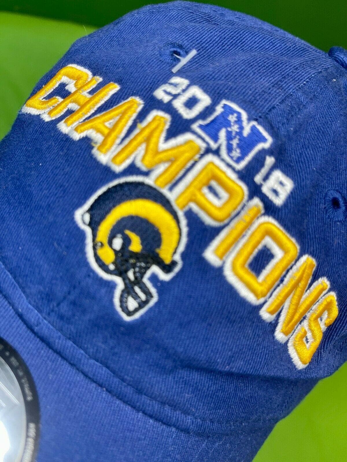 NFL Los Angeles Rams 2018 NFC Champs New Era 9TWENTY Hat Cap Strapback NWT
