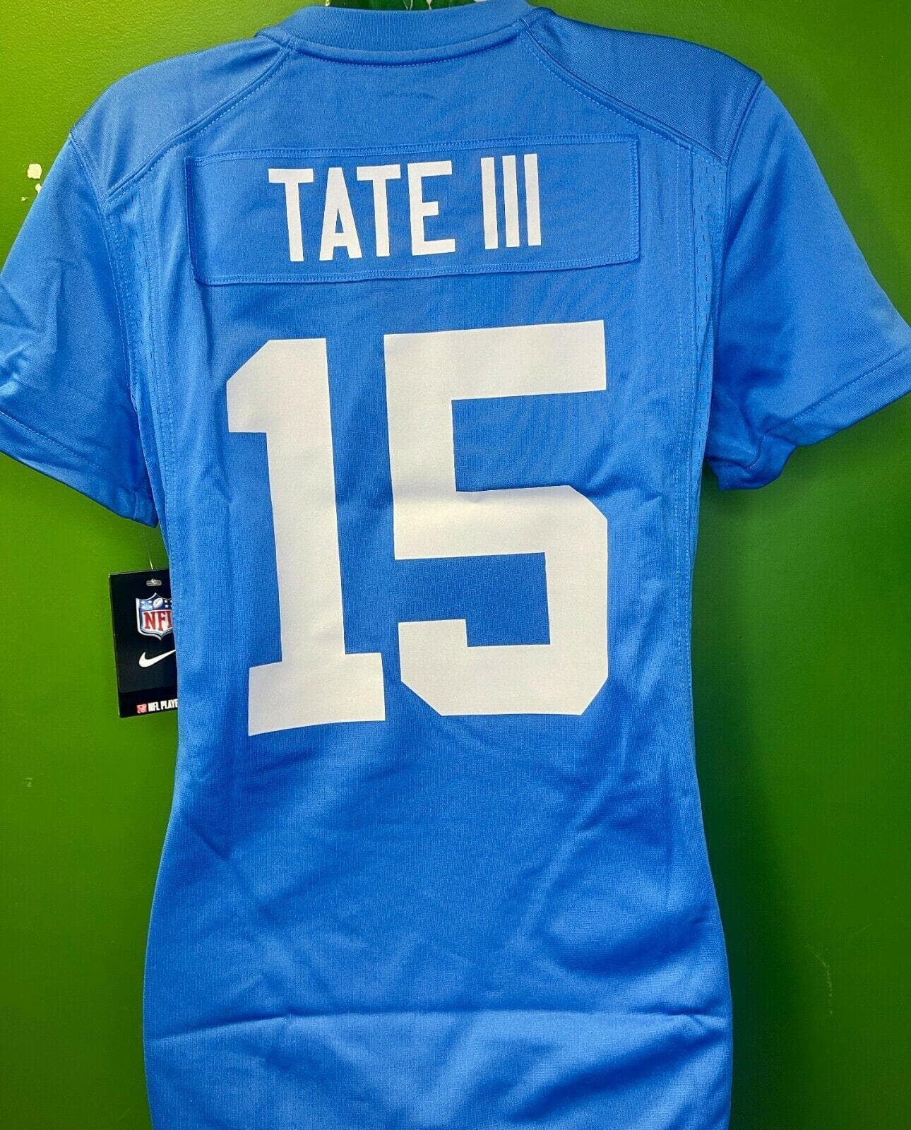 NFL Detroit Lions Tate #15 Throwback Game Jersey Women's Small NWT