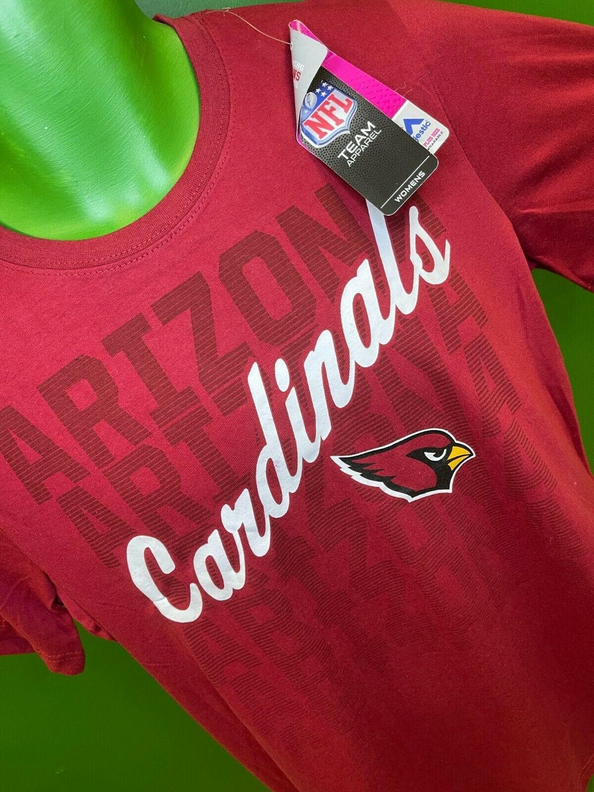 NFL Arizona Cardinals Majestic Women's Plus Size T-Shirt X-Large NWT