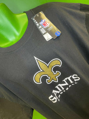 NFL New Orleans Saints Majestic Black T-Shirt Men's 4X-Large NWT