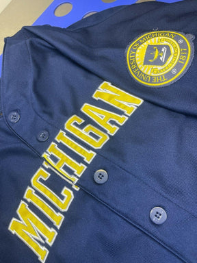 NCAA Michigan Wolverines Adidas Stitched Baseball Jersey Youth Medium