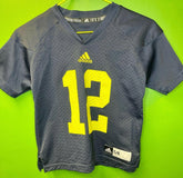 NCAA Michigan Wolverines #12 Adidas Jersey Kids' Medium 6-8
