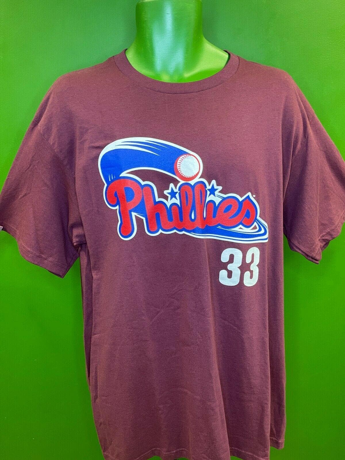 MLB Philadelphia Phillies Cliff Lee #33 T-Shirt Men's Large NWT