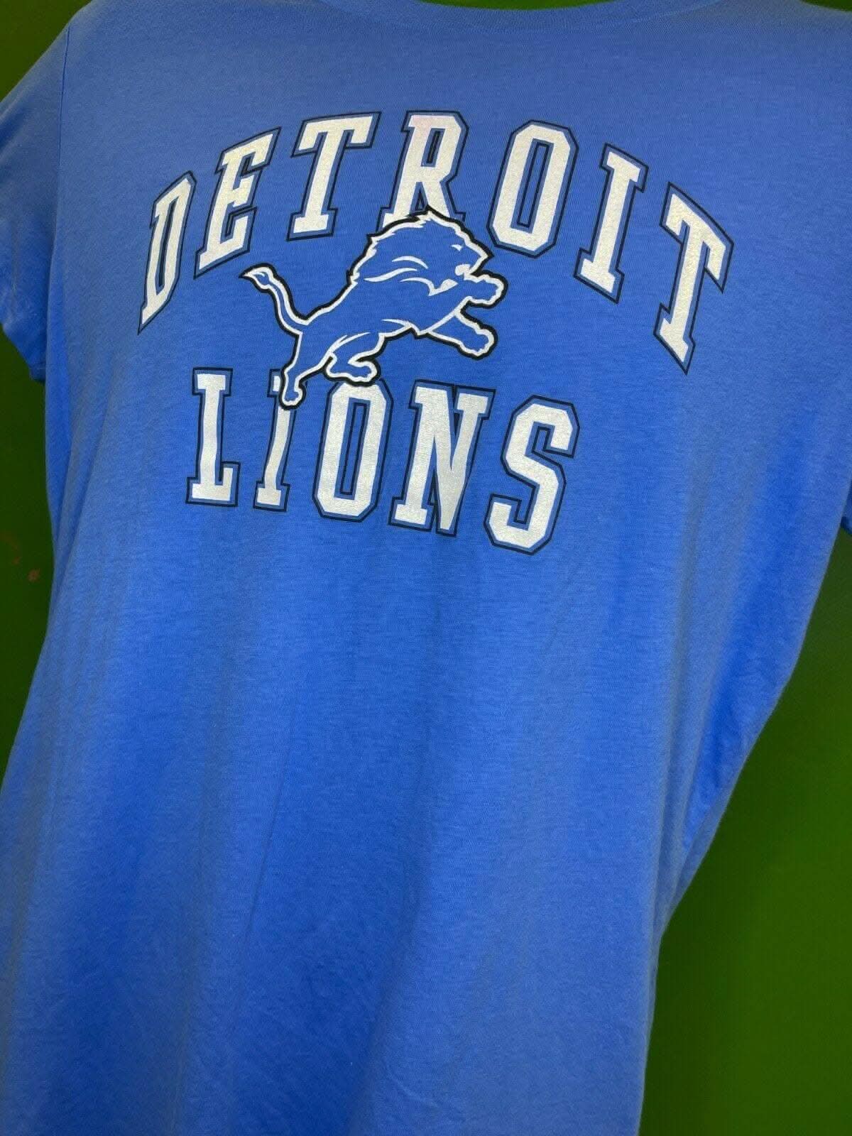 NFL Detroit Lions Majestic V-Neck T-Shirt Women's Large