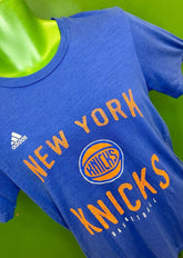 NBA New York Knicks Adidas Blue T-Shirt Youth Large 14-16