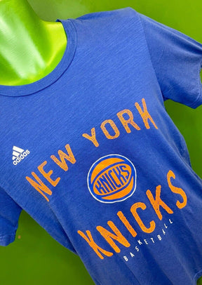 NBA New York Knicks Adidas Blue T-Shirt Youth Large 14-16